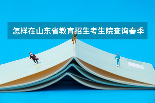 怎样在山东省教育招生考生院查询春季高考录取结果 在山东省教育招生考试院网站那里可以查到录取情况