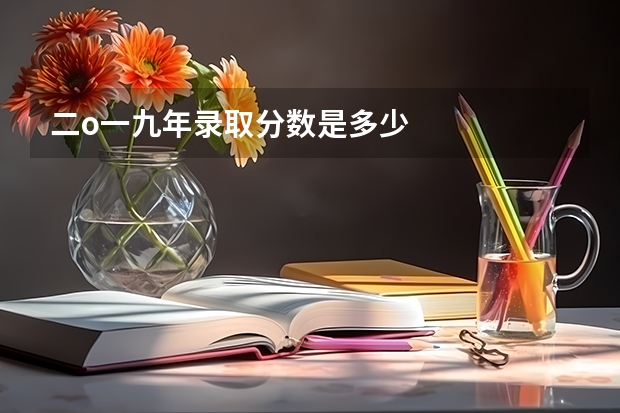 二o一九年录取分数是多少