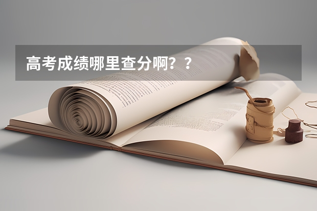 高考成绩哪里查分啊？？