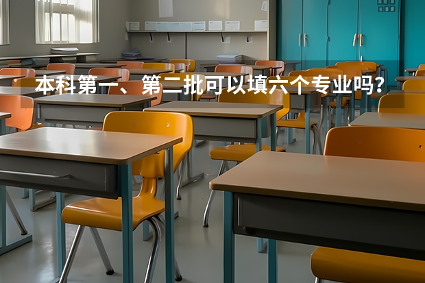 本科第一、第二批可以填六个专业吗？