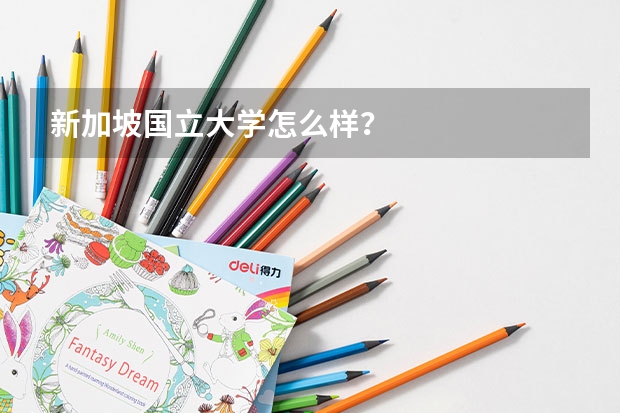 新加坡国立大学怎么样？