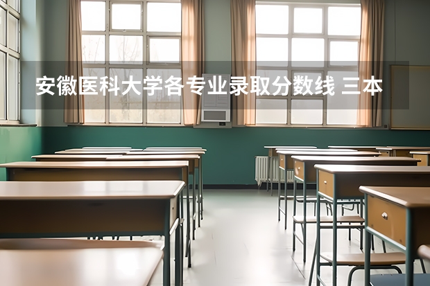 安徽医科大学各专业录取分数线 三本医科大学排名及分数线
