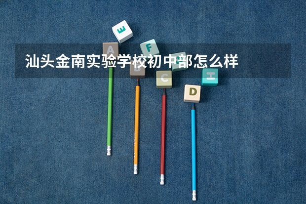汕头金南实验学校初中部怎么样