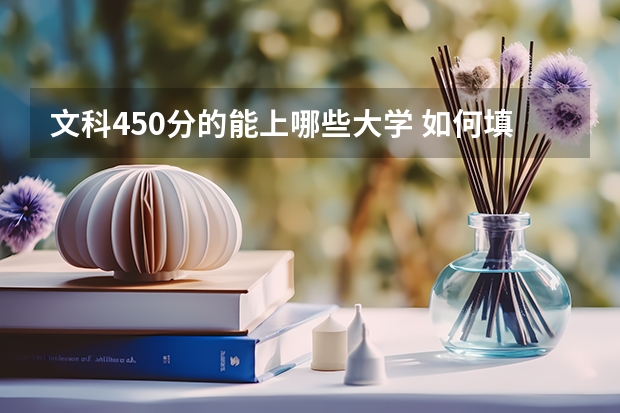 文科450分的能上哪些大学 如何填报志愿