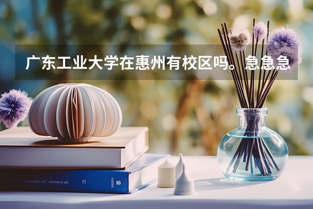 广东工业大学在惠州有校区吗。急急急。。