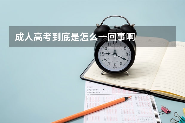 成人高考到底是怎么一回事啊