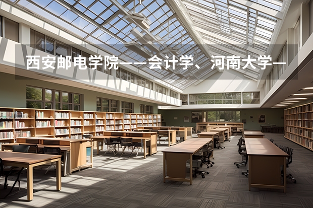 西安邮电学院——会计学、河南大学——会计学、三峡大学——市场营销专业代码是多少?