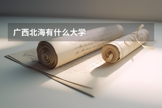 广西北海有什么大学