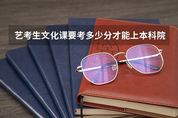 艺考生文化课要考多少分才能上本科院校呢？