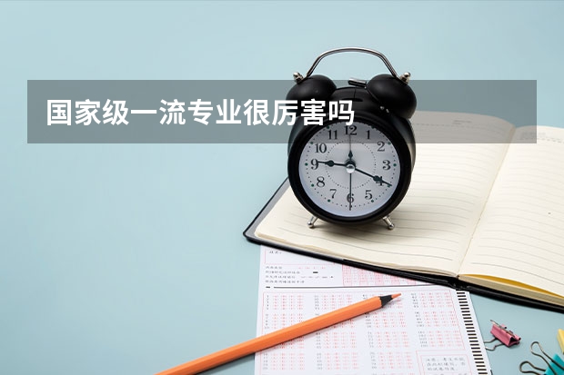国家级一流专业很厉害吗